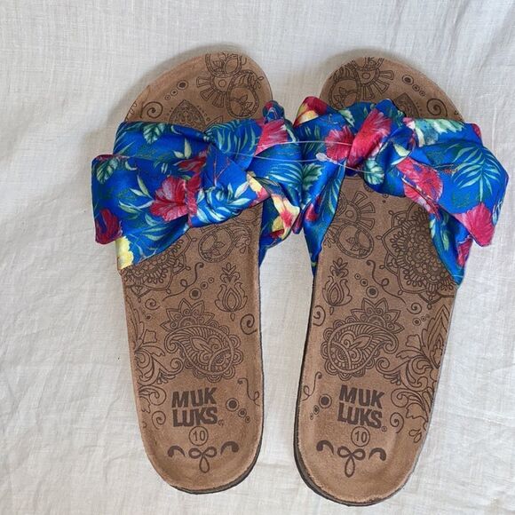 MUK LUK Faun Floral Slip On Sandal- 10 NWOT - Picture 6 of 7